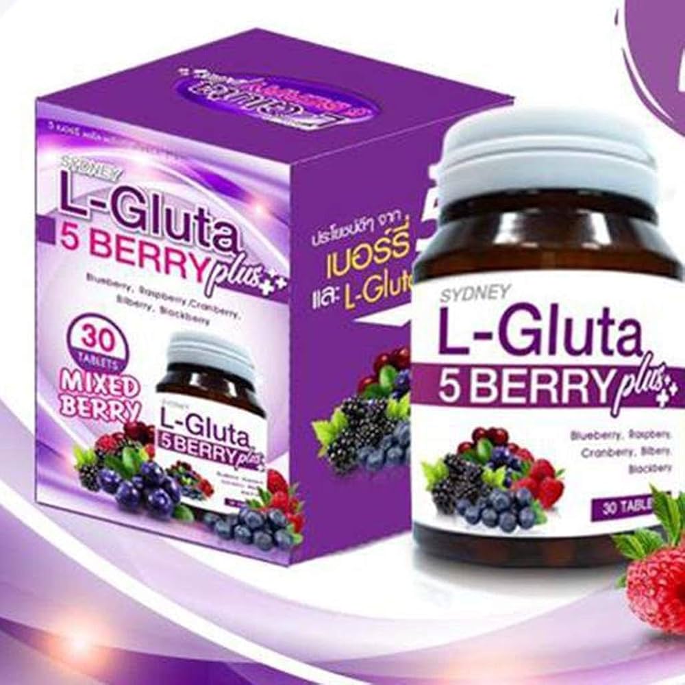 Sydney L-Gluta 5 Berry Plus Whitening Vitamins – 30 Tablets