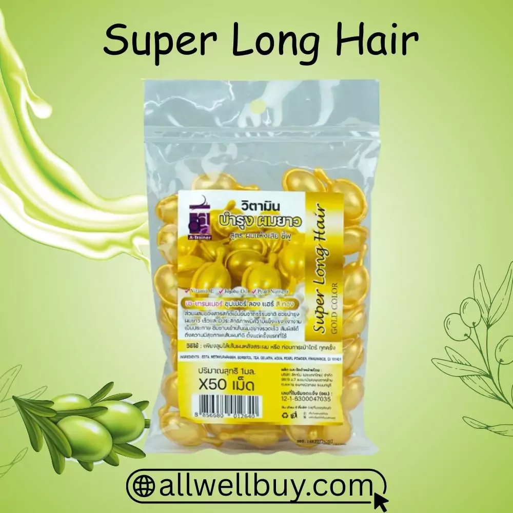 Super Long Hair Capsule Made in Thailand (50 capsules)